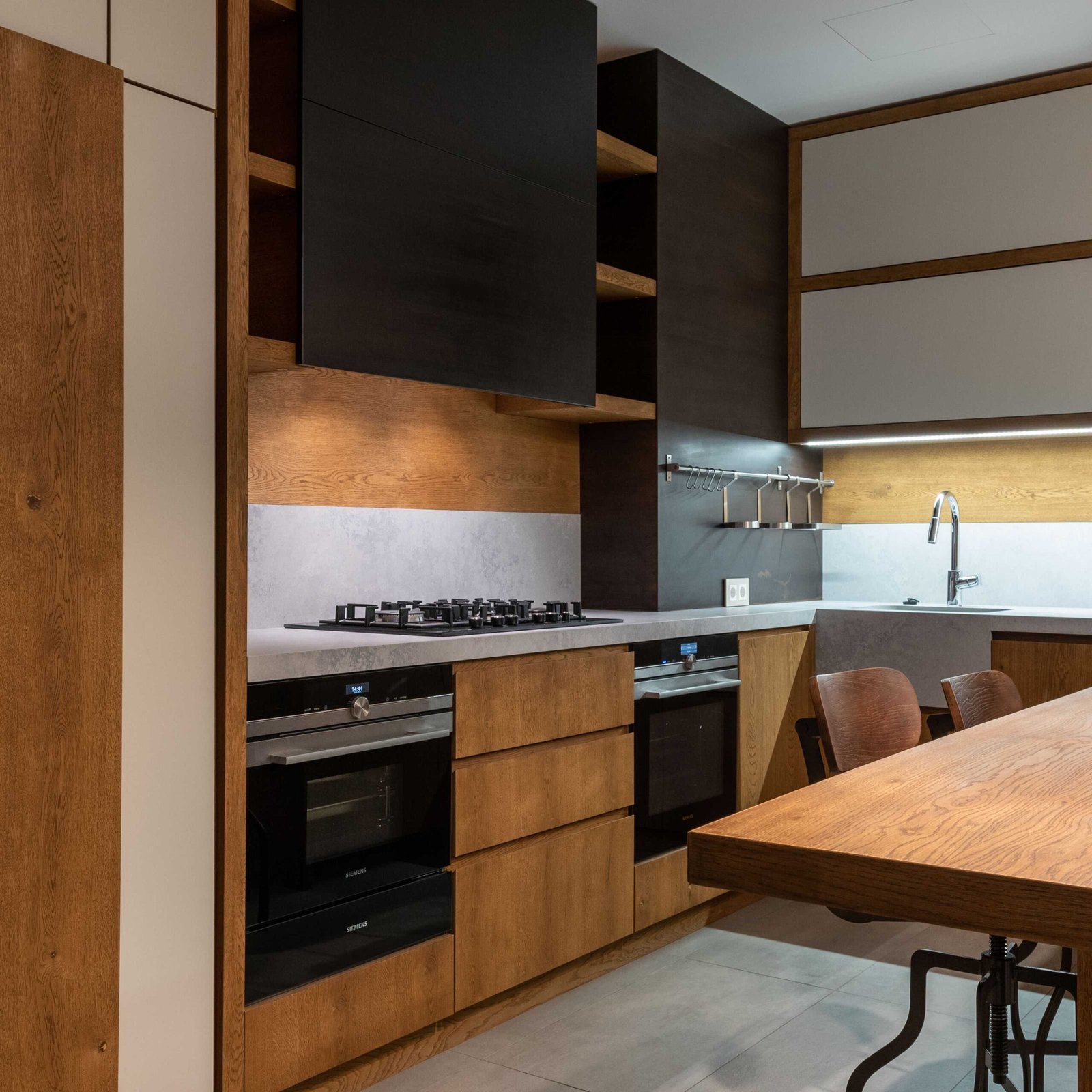 modern kitchen designs square